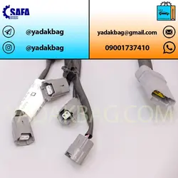 دسته سیم سوخت پاش 206 سوکت بیضی طوسی 9661675380 دناکو