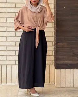 شومیز گره ای  کوک دوزی 7079