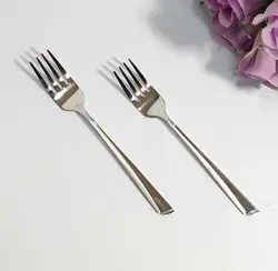 چنگال میوه خوری تمام استیل خطی ۶ عددی با کیفیت بالا