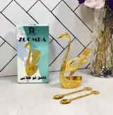 جا قاشق طرح قو طلایی زومبا همراه با قاشق طلایی