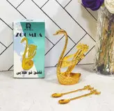 جا قاشق طرح قو طلایی زومبا همراه با قاشق طلایی