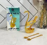 جا قاشق طرح قو طلایی زومبا همراه با قاشق طلایی