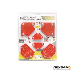 مجموعه 6 عددی گونیا جوشکاری آهنربایی Andy مدل 031