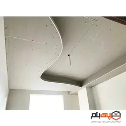 پنل گچ برگ 12.5 نما درجه دو مدل 1170