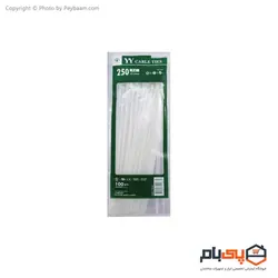بست کمربندی 25 سانتی متری یانیو مدل TSL-250-I بسته 100 عددی