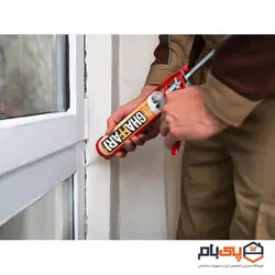 چسب سیلیکون سوپر اکرلیک درزگیر غفاری مدل Mega Seal حجم 310 میلی لیتر