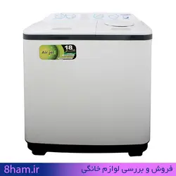 ماشین لباسشویی دوقلو 9.6 کیلویی پاکشوما کد PWT-9654AJ