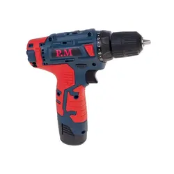 دریل پیچ گوشتی شارژی 12 ولت 2 باتری پی ام مدل CE-1