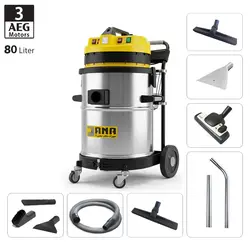 جاروبرقی صنعتی آب و خاک سه موتوره آنا الکتروموتور AEG آلمان - مدل 83WD pro