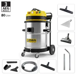 جاروبرقی صنعتی آب و خاک سه موتوره آنا الکتروموتور AEG آلمان - مدل 83WD pro