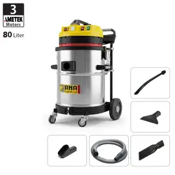 جاروبرقی صنعتی کارواشی آب و خاک دو موتوره اتوماتیک آنا - مدل CP82WD