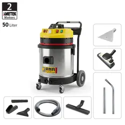 جاروبرقی سطلی نیمه صنعتی آب و خاک دو موتوره آنا الکتروموتور طرح Domel چین مدل 52WD Eco