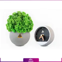 هدیه تبلیغاتی، ست ساعت و گلدان تعادلی + پایه چوبی