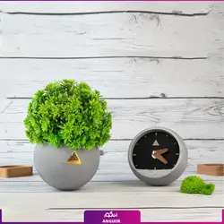 هدیه تبلیغاتی، ست ساعت و گلدان تعادلی + پایه چوبی