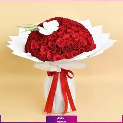 دسته گل رز ولنتاین ژورنالی خاص | گلفروشی بین المللی انگور