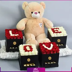 باکس ولنتاین حروف و عروسک | سایت انگور