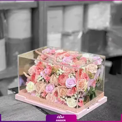 خرید آنلاین باکس گل هدیه با گل‌های مصنوعی | مرکز گل و گیاه انگور