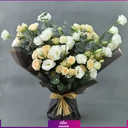 Spray Rose and Lisianthus Bouquet (طرح بین الملل کلاسیک) | انگور