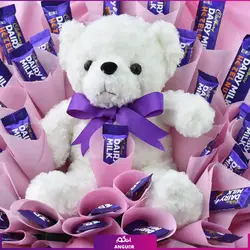 باکس شکلات و عروسک : Dairy Milk Chocolates | انگور