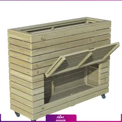 گلدان چوبی چرخ دار بزرگ (vip) | انگور