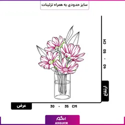 دسته گل ژیپسوفیلا رنگی (گل عروس) | انگور