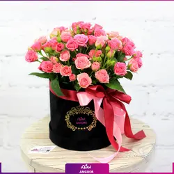 خرید آنلاین دسته گل ترکیبی رز مینیاتوری، ژربرا و داوودی | گلفروشی آنلاین انگور