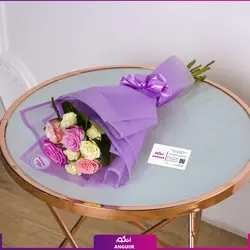 خرید آنلاین دسته گل رز مینیاتوری کوچک سه رنگ | گلفروشی آنلاین انگور