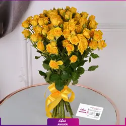 خرید آنلاین دسته گل رز مینیاتوری زرد | گلفروشی آنلاین انگور