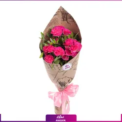 خرید آنلاین دسته گل رز مینیاتوری کوچک صورتی | گلفروشی آنلاین انگور