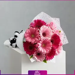 خرید آنلاین دسته گل ژربرا دخترانه | گلفروشی آنلاین انگور