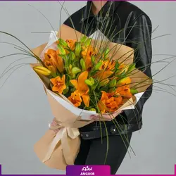 خرید آنلاین دسته گل لیلیوم 35 عددی| گلفروشی آنلاین انگور
