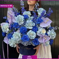 باکس گل رز قرمز (تحویل در لندن) | انگور