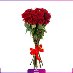 خرید آنلاین دسته گل رز قرمز 15 شاخه | گل فروشی آنلاین انگور