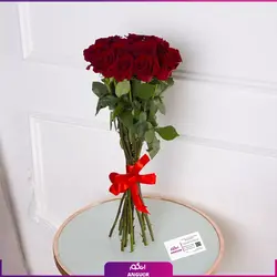 خرید آنلاین دسته گل رز قرمز 15 شاخه | گل فروشی آنلاین انگور