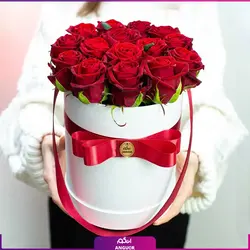 خرید آنلاین باکس گل رز 15 شاخه | گل فروشی آنلاین انگور