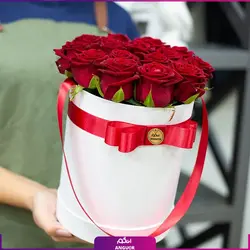 خرید آنلاین باکس گل رز 15 شاخه | گل فروشی آنلاین انگور