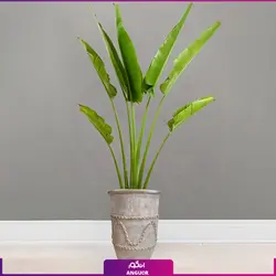 گلدان طرح مصری با نخل مسافر | انگور