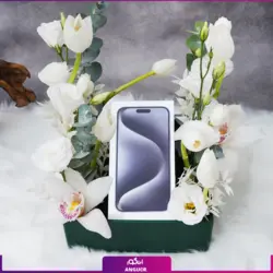 باکس گل با هدیه (گوشی موبایل اپل مدل iPhone 13 CH) | انگور