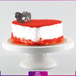 کیک تولد قلب سرخ | انگور