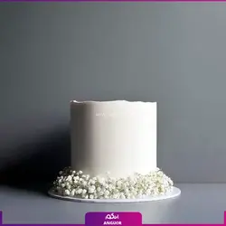 کیک تولد فوندانت 2 طبقه تم صورتی (دخترانه) | انگور