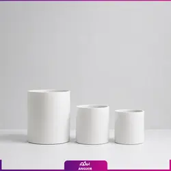 گلدان سفالی پتینه ورق طلا