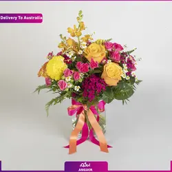 باکس گل صورتی (ارسال گل به استرالیا) | انگور