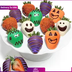 هدیه توت فرنگی با روکش شکلاتی(ارسال گل به آمریکا) | انگور