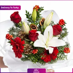 باکس گل وشکلات (ارسال کیک وشکلات به ترکیه)