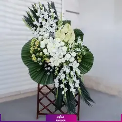 سفارش تاج گل سحر با گلهای زیبا و با طراوت همراه با ارسال رایگان | انگور