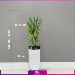 گلدان هدیه لوکس برگ عبایی فایبر گلاس(120-140سانتی متری)