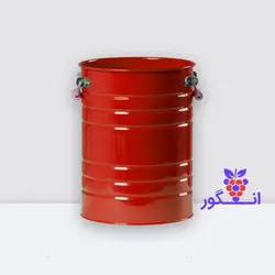 گلدان خالی فلزی فانتزی لاین در 6 رنگ مختلف (ارتفاع 40) | انگور