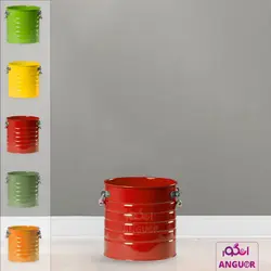 گلدان فلزی لاین قرمز (ارتفاع 30)