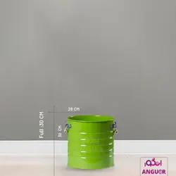 گلدان فلزی لاین قرمز (ارتفاع 30)