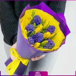 سفارش اینترنتی گلدان سنبل طبیعیگلفروشی آنلاین انگور